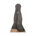 Kixies Sierra Opaque Grey Thigh-High Size C by Kixies
