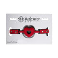 Sportsheets Sex & Mischief Amor Breathable Heart-Shaped Silicone Ball Gag Red by Sportsheets