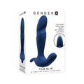 Gender X True Blue Rechargeable Thrusting Silicone Vibrator Blue by Gender X