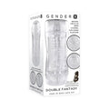 Gender X Double Fantasy Dual Entry Stroker Clear by Gender X