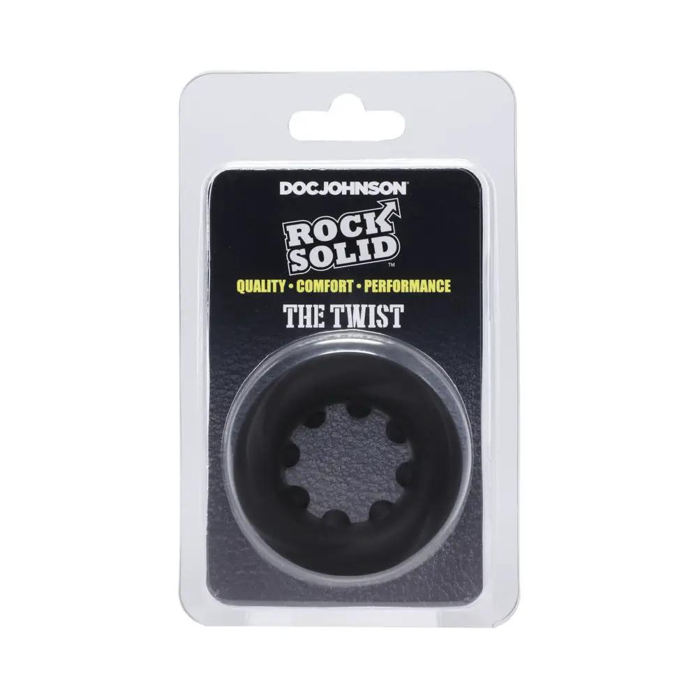 Rock Solid The Twist Silicone C-Ring Black by Rock Solid