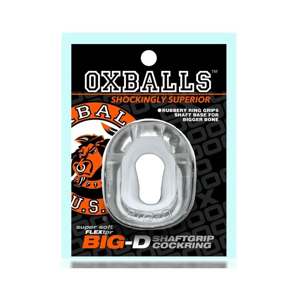 Oxballs Big-D Shaft Grip Cockring Clear by Oxballs