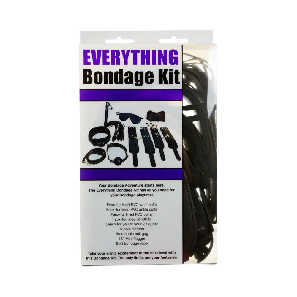 Ple'sur 12-Piece Everything Bondage Kit Black by Ple'sur