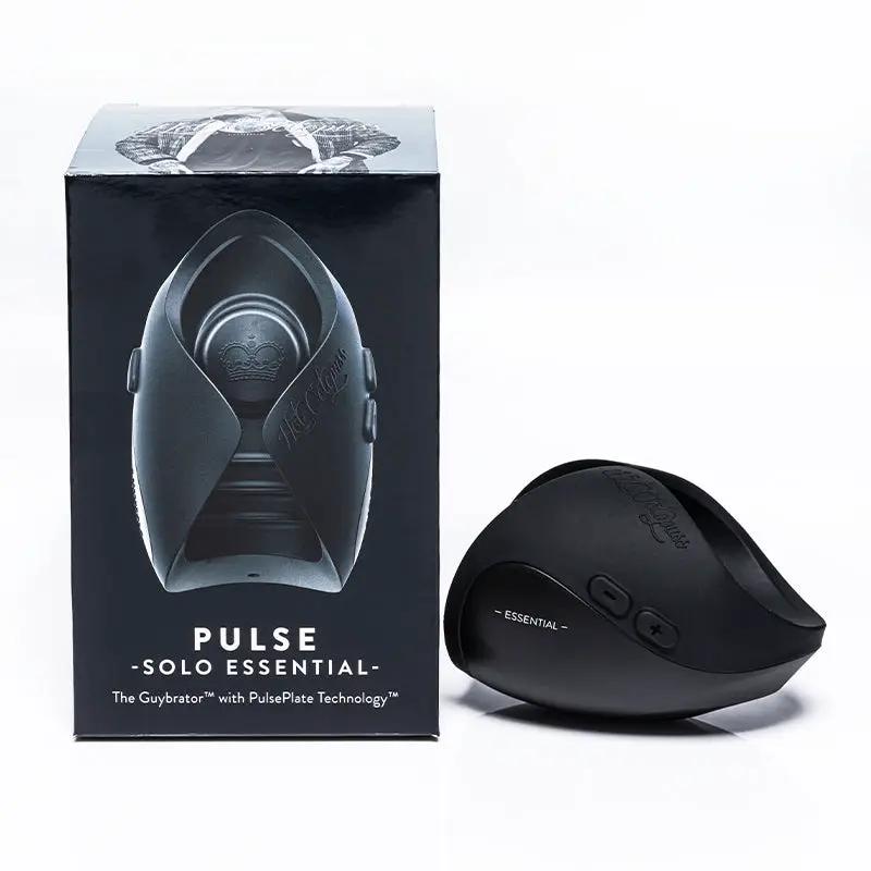 Hot Octopuss Pulse Solo Essential Rechargeable Vibrating Stroker Black by Hot Octopuss