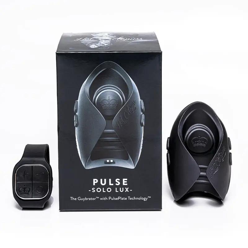 Hot Octopuss Pulse Solo Lux Rechargeable Remote-Controlled Vibrating Stroker Black by Hot Octopuss