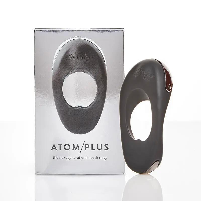 Hot Octopuss Atom Plus Rechargeable Vibrating Cock Ring Black by Hot Octopuss