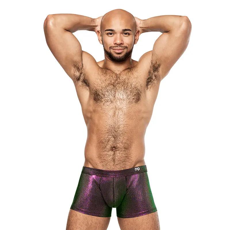 Male Power Hocus Pocus Uplift Mini Short Purple L by Male Power