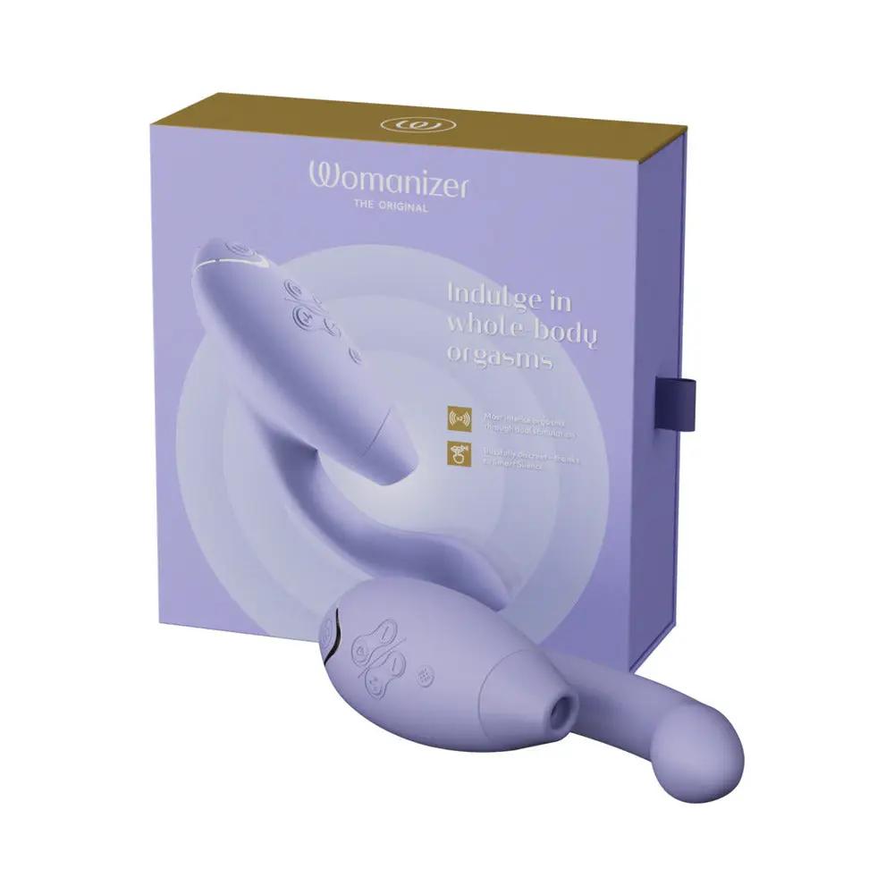 Womanizer Duo 2 Rechargeable Dual Stimulation Pleasure Air and G-Spot Vibrator Lilac by Womanizer