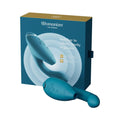 Womanizer Duo 2 Rechargeable Dual Stimulation Pleasure Air and G-Spot Vibrator Petrol by Womanizer