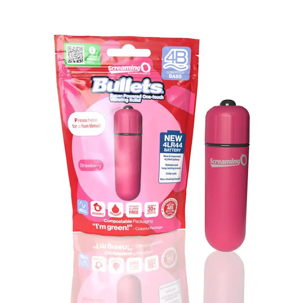 Screaming O 4B Bullet Vibrator Strawberry by Screaming O