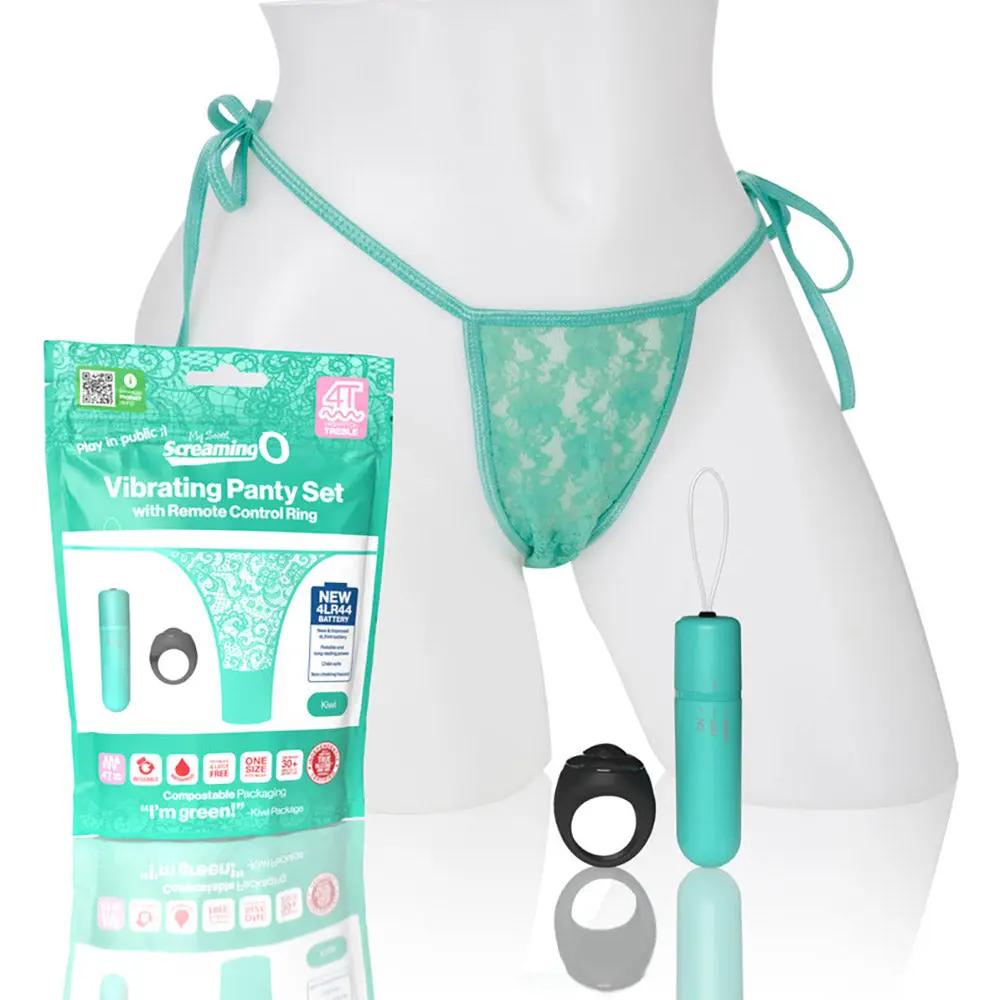 Screaming O My Secret Screaming O 4T Panty Vibe Kiwi by Screaming O
