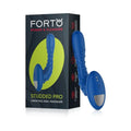 Forto Studded Pro Rechargeable Silicone Vibrating Anal Massager Blue by Forto