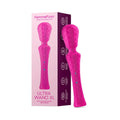 FemmeFunn Ultra Wand XL Rechargeable Flexible Textured Silicone Vibrator Pink by FemmeFunn