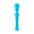 FemmeFunn Ultra Wand XL Rechargeable Flexible Textured Silicone Vibrator Turquoise by FemmeFunn