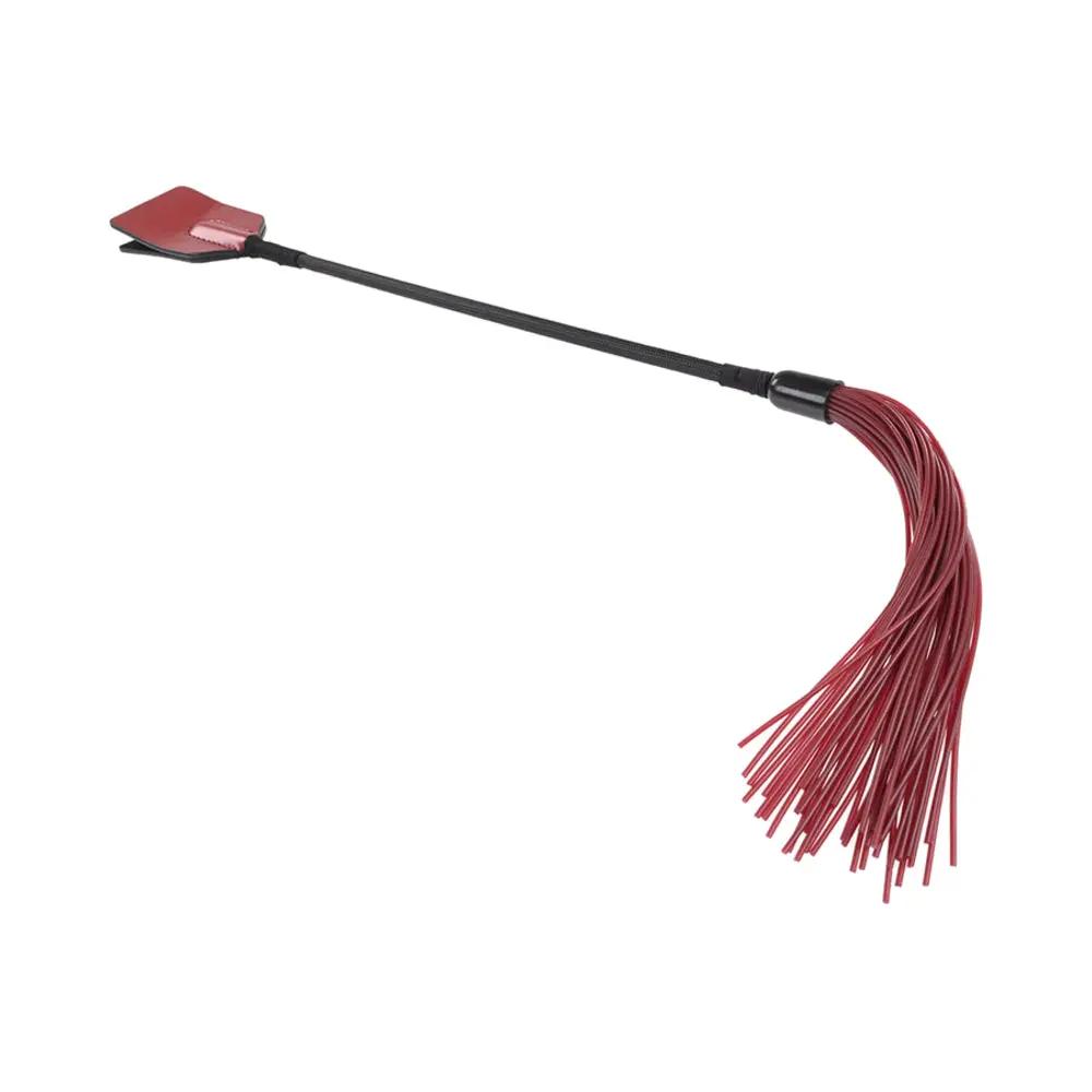 Sportsheets Saffron Tap & Tickle Dual-Ended Crop and Silicone Flogger by Sportsheets
