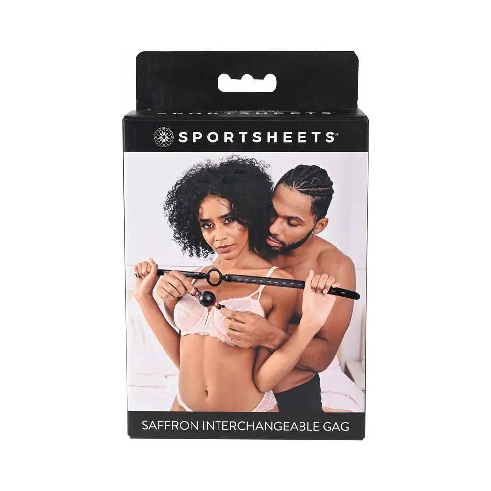 Sportsheets Saffron Interchangeable Gag with Adjustable Buckle by Sportsheets