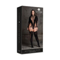 Le Desir Shade Kalyke XXIII Bodystocking with Turtleneck Black Queen Size by Shots