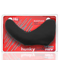 Hunkyjunk Buzzfuck Cock & Ball Sling with Taint Vibrator Tar Ice by Oxballs