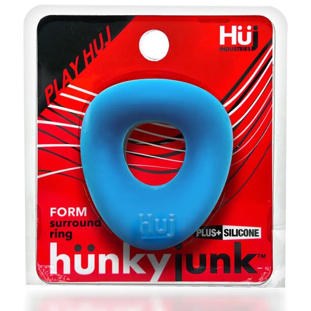 Hunkyjunk Form Surround Cockring Teal Ice by Oxballs