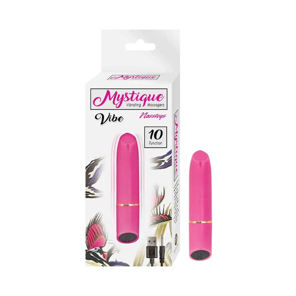 Nasstoys Mystique Rechargeable Silicone Bullet Vibrator Pink by Nasstoys