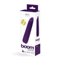 VeDO Boom Rechargeable Warming Silicone Slimline Vibrator Purple by VeDO