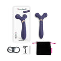 Love to Love Fireball Rechargeable Dual Ended Silicone Body Massager & Vibrator Midnight Indigo by Lovely Planet