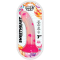 Sweet Sex Sweetheart Bendable 7 in. Silicone Dildo Heart Print Pink by Hott Products