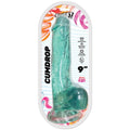 Sweet Sex Cumdrop Bendable 9 in. Jelly Dildo Aqua by Hott Products