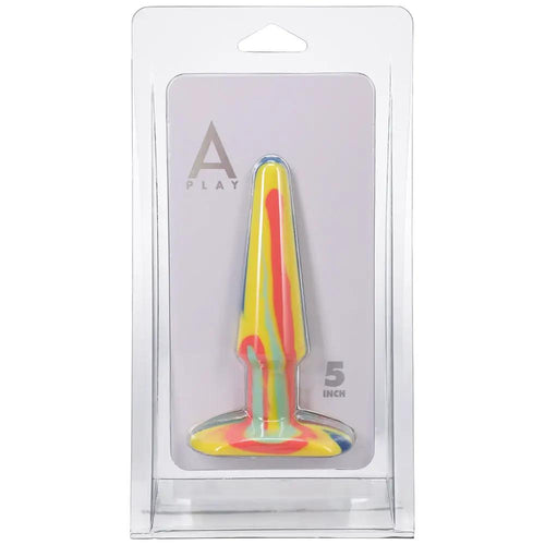 A-Play Groovy 5 in. Silicone Anal Plug Sunrise by Doc Johnson