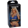 Signature Strokers Skye Blue ULTRASKYN Pocket Pussy Beige by Doc Johnson