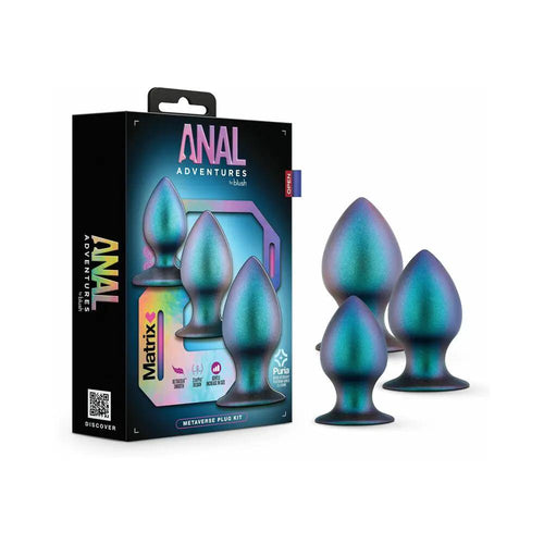 Anal Adventures Matrix Metaverse Plug Kit Dark Millenia by Blush