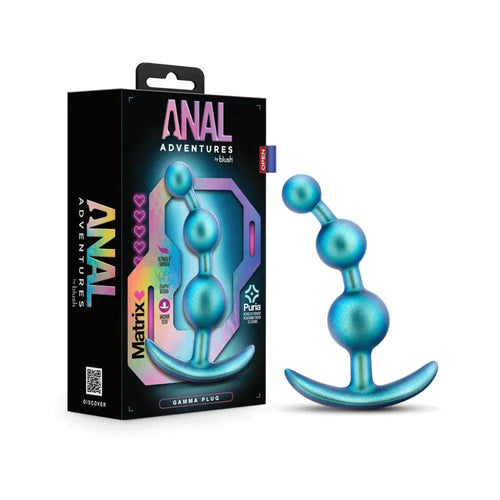 Anal Adventures Matrix Gamma Plug Neptune Teal by Blush