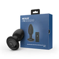 Nexus Tornado Rechargeable Remote-Controlled Rotating & Vibrating Textured Silicone Anal Plug Black by Nexus