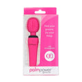 PalmPower Groove Rechargeable Silicone Mini Wand Massager Fuchsia by BMS