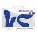 PalmPower PalmSensual Attachments 2-Piece Silicone Massager Heads Blue by BMS