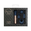 Pillow Talk Secrets Desires 6-Piece Silicone Mini Massager Set Navy by BMS