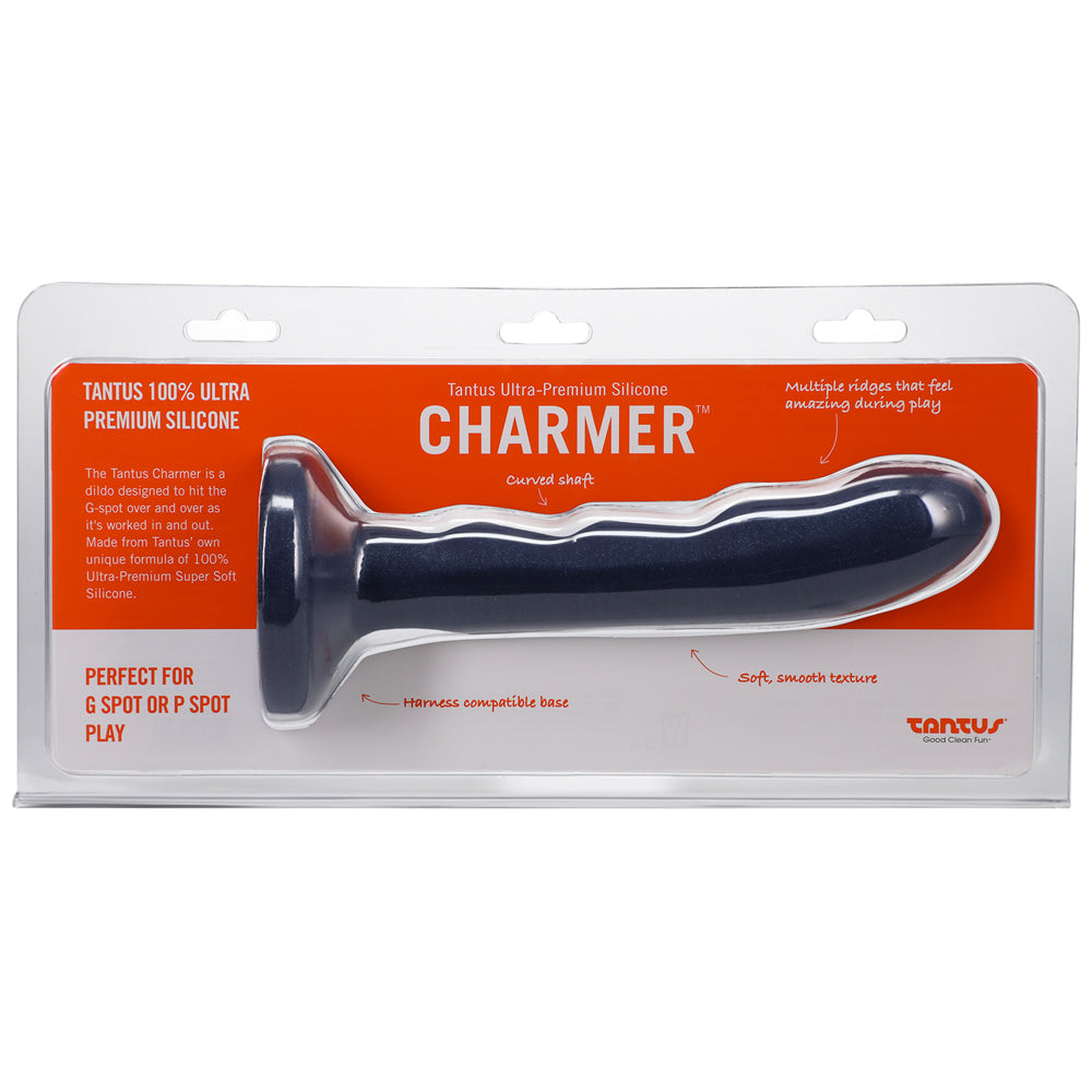 Tantus Charmer 8 in. G-Spot Dildo Sapphire by Tantus