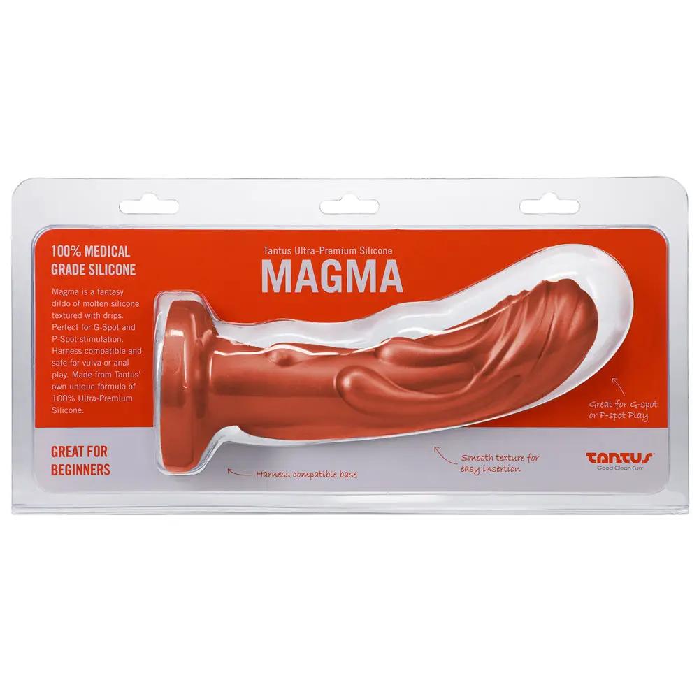 Tantus Magma 7 in. Fantasy Dildo Medium-Firm Copper by Tantus