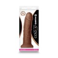 Colours Dual Density Girth 7 in. Dildo Brown by NS Novelties