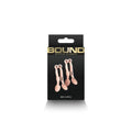 Bound Nipple Clamps C1 Rose Gold by NS Novelties