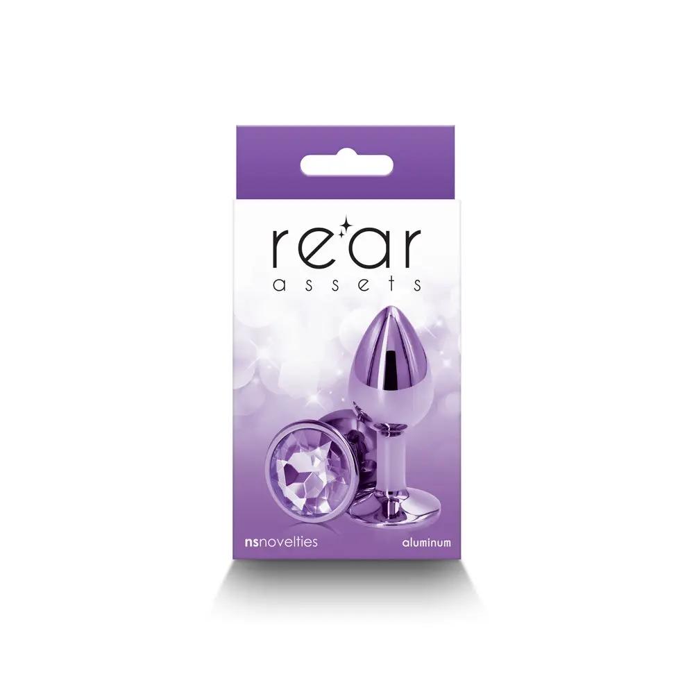 Rear Assets Metal Anal Plug Small Purple by NS Novelties