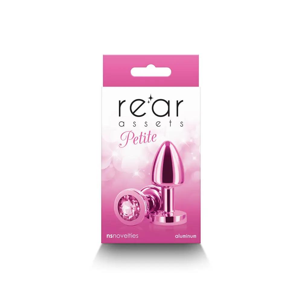 Rear Assets Petite Metal Anal Plug Pink by NS Novelties