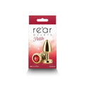 Rear Assets Petite Metal Anal Plug Gold/Red by NS Novelties