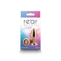 Rear Assets Petite Metal Anal Plug Rose Gold/Rainbow by NS Novelties