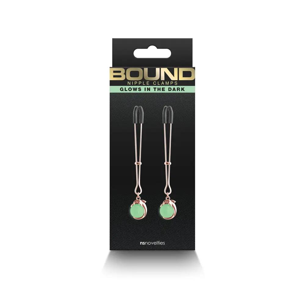 Bound Nipple Clamps G1 Rose Gold by NS Novelties