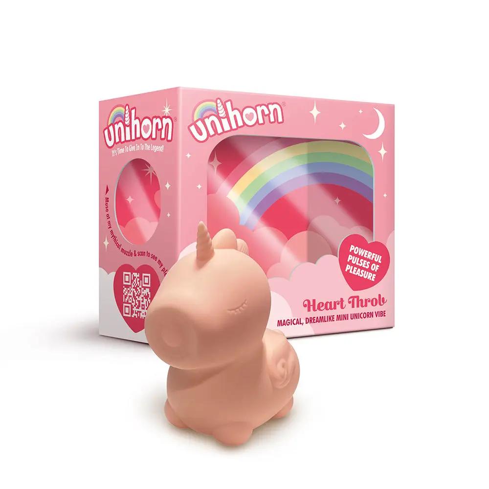 Unihorn Heart Throb Pulsing Vibrator Pink by Creative Conceptions