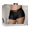 Ouch! Vibrating Strap-on Boxer Black XL/2XL by Shots