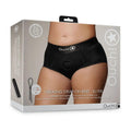 Ouch! Vibrating Strap-on Brief Black XL/2XL by Shots