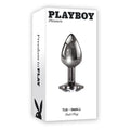 Playboy Tux Small Metal Anal Plug Hematite by Playboy