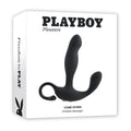 Playboy Come Hither Rechargeable Remote Controlled Silicone Vibrating Prostate Massager Black by Playboy